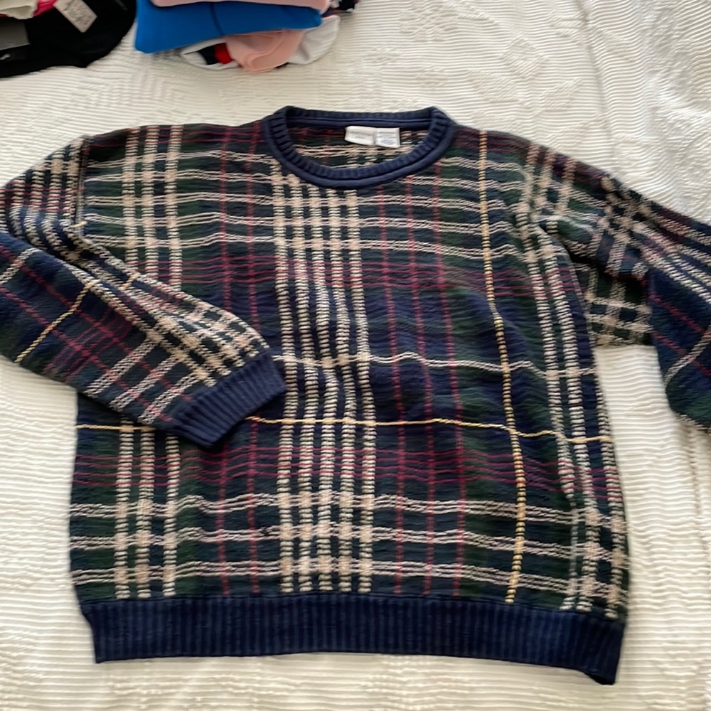 Plaid sweater